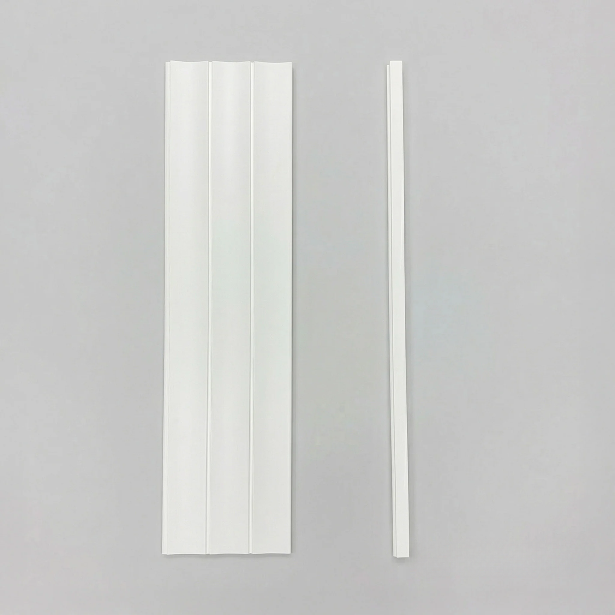 Pre-Cut Wainscoting Wall Panel Kit - Wave White (196cm x 100cm) | Ready-to-Install Scalloped Half-Wall