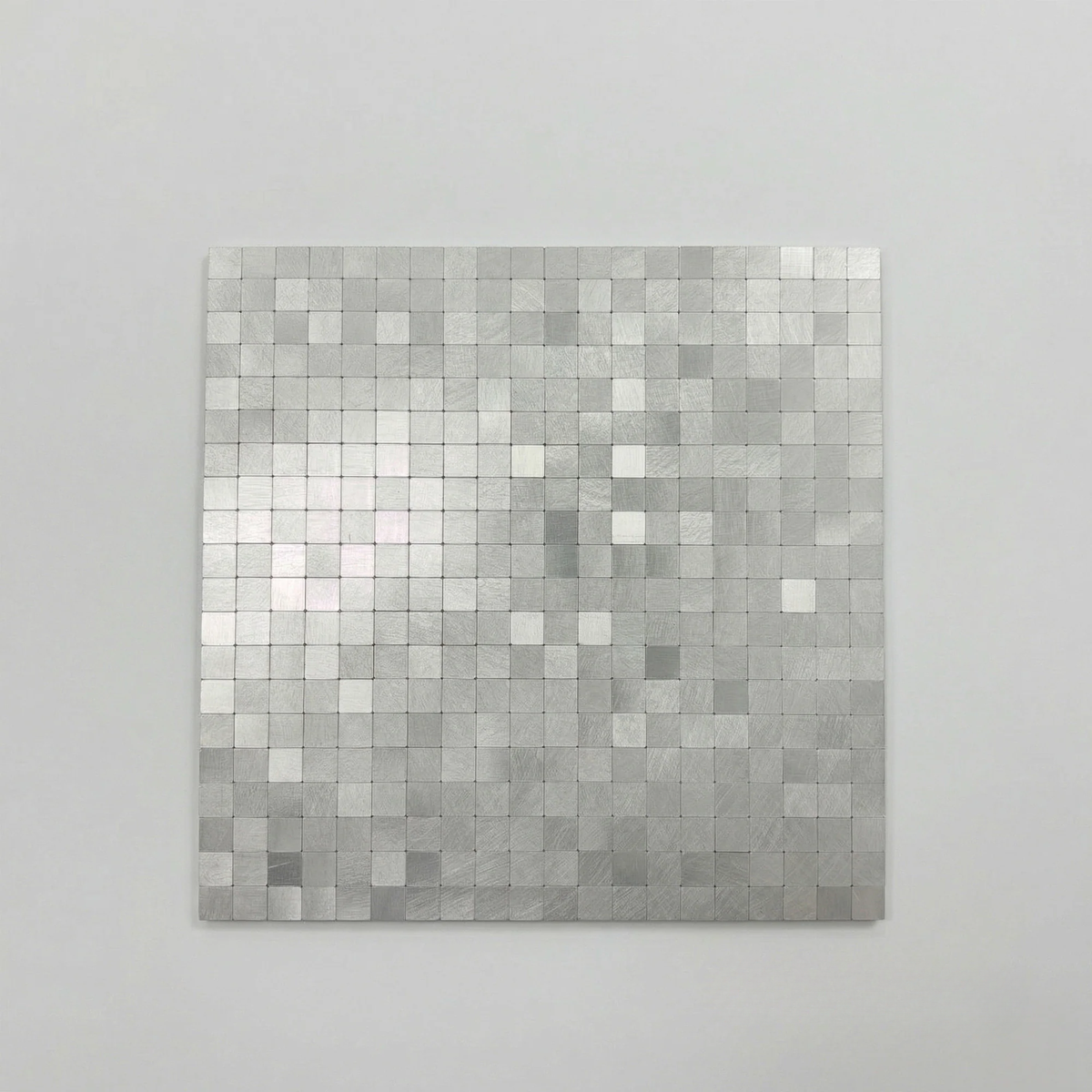 Mosaic Wall Tiles - Square Chrome 30cm x 30cm (Set of 10) | Self Adhesive