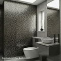 Mosaic Wall Tiles - Square Black 30cm x 30cm (Set of 10) | Self Adhesive