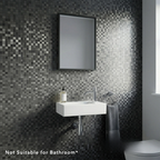 Mosaic Wall Tiles - Square Black 30cm x 30cm (Set of 10) | Self Adhesive