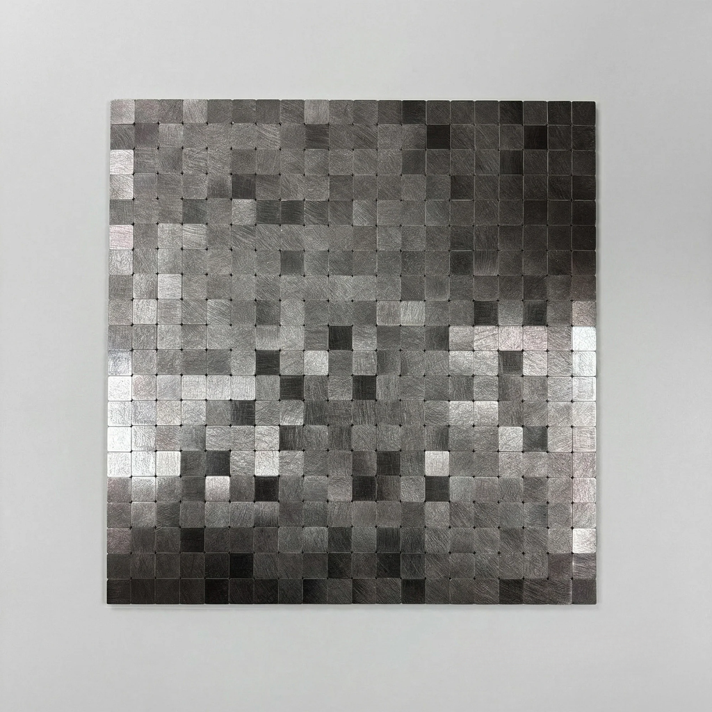 Mosaic Wall Tiles - Square Black 30cm x 30cm (Set of 10) | Self Adhesive
