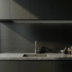 Mosaic Wall Tiles - Brick Black 30cm x 30cm (Set of 10) | Self Adhesive