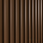 WPC Full Wall Set: 3D Wave & Flat Panels + 4 End Trims - Walnut (Dark Oak)