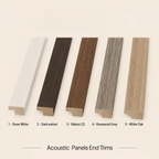 Premium Acoustic Wall Panels – Wooden Slatted Felt Back Panel 2400mm x 600mm x 17mm (1.44m²)