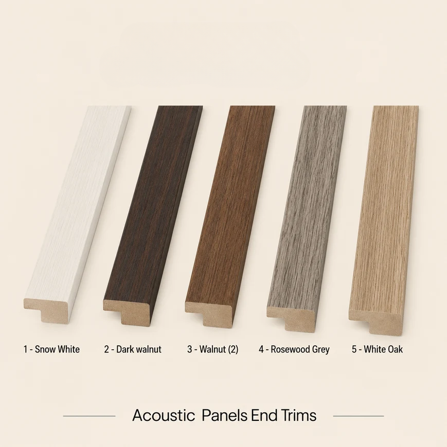Premium Acoustic Wall Panels – Wooden Slatted Felt Back Panel 2400mm x 600mm x 17mm (1.44m²)