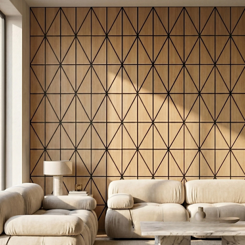 Panelux™ Lite Harlequin Acoustic Wall Panels - 120x30cm (Set of 4) | Self Adhesive, 5 Colours