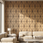 Panelux™ Lite Harlequin Acoustic Wall Panels - 120x30cm (Set of 4) | Self Adhesive, 5 Colours