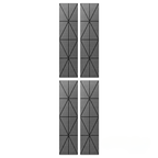 Panelux™ Lite Harlequin Acoustic Wall Panels - 120x30cm (Set of 4) | Self Adhesive, 5 Colours