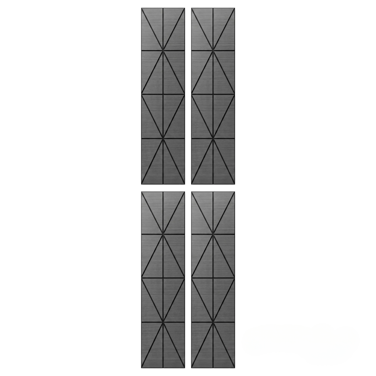 Panelux™ Lite Harlequin Acoustic Wall Panels - 120x30cm (Set of 4) | Self Adhesive, 5 Colours