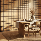 Panelux™ Lite Grid Acoustic Wall Panels - 120x30cm (Set of 4) | Self Adhesive, 5 Colours