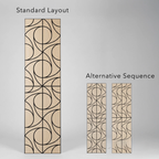 Panelux™ Lite Spiral Acoustic Wall Panels - 120x30cm (Set of 4) | Self Adhesive, 5 Colours