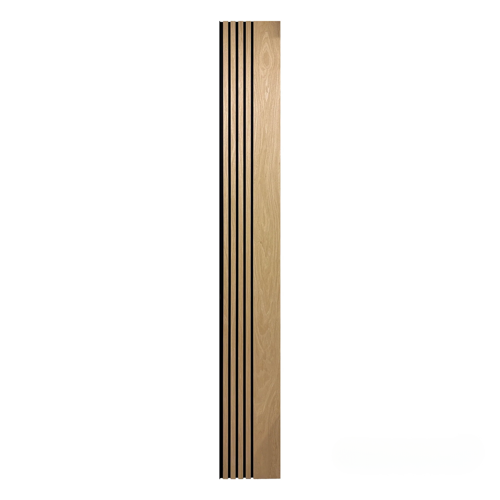 Panelux™ Pro Wide Random Rhythmic Slat Walnut Wall Panels - 240cm x 30cm (Set Of 2)