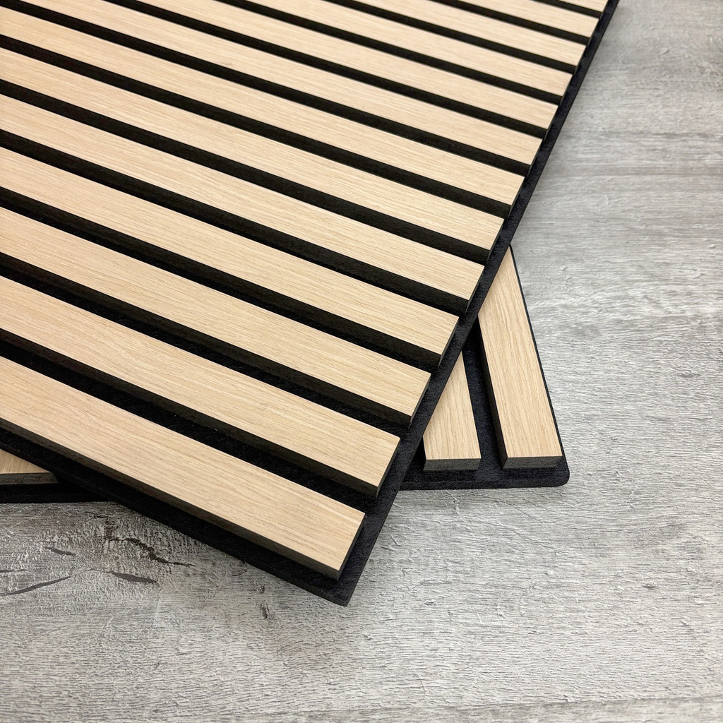 Oak Acoustic Square Wall Panels 60cm x 60cm (Set of 4)