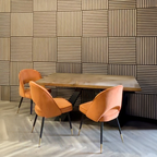 Walnut Acoustic Square Wall Panels 60cm x 60cm (Set of 4)