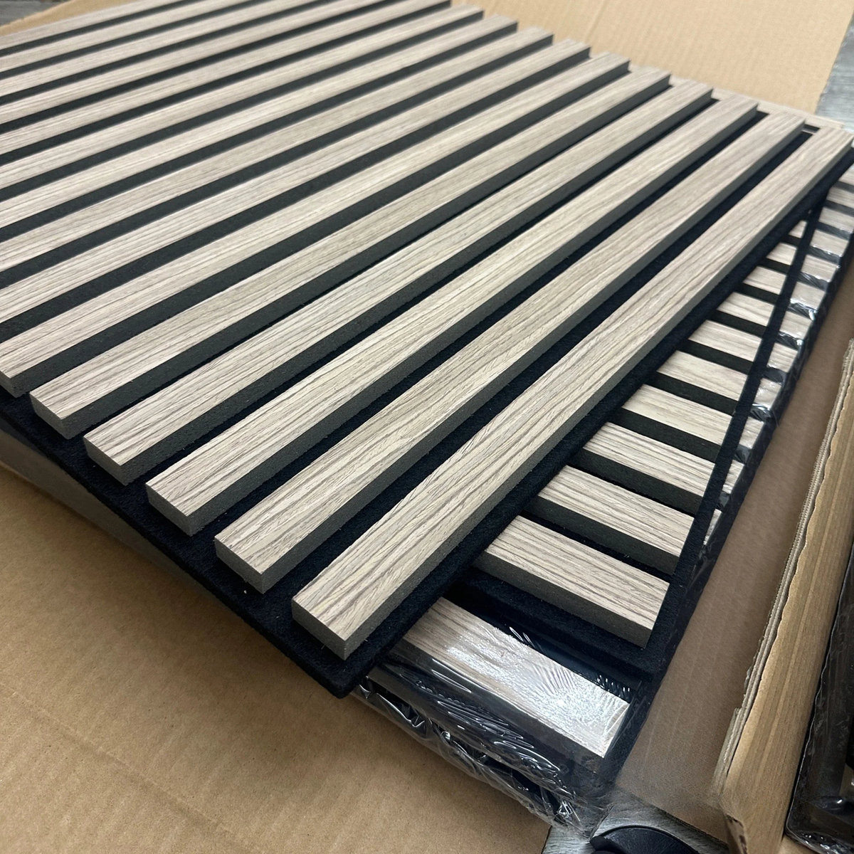 Walnut Acoustic Square Wall Panels 60cm x 60cm (Set of 4)