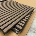 Smoked Oak Acoustic Square Wall Panels 60cm x 60cm (Set of 4)
