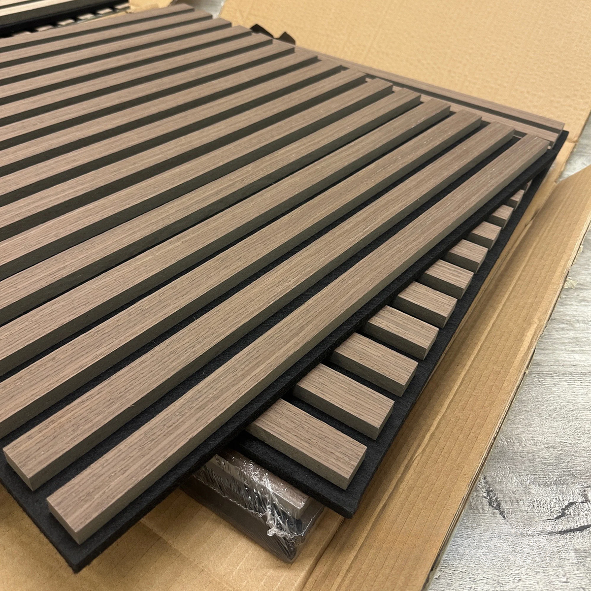 Smoked Oak Acoustic Square Wall Panels 60cm x 60cm (Set of 4)