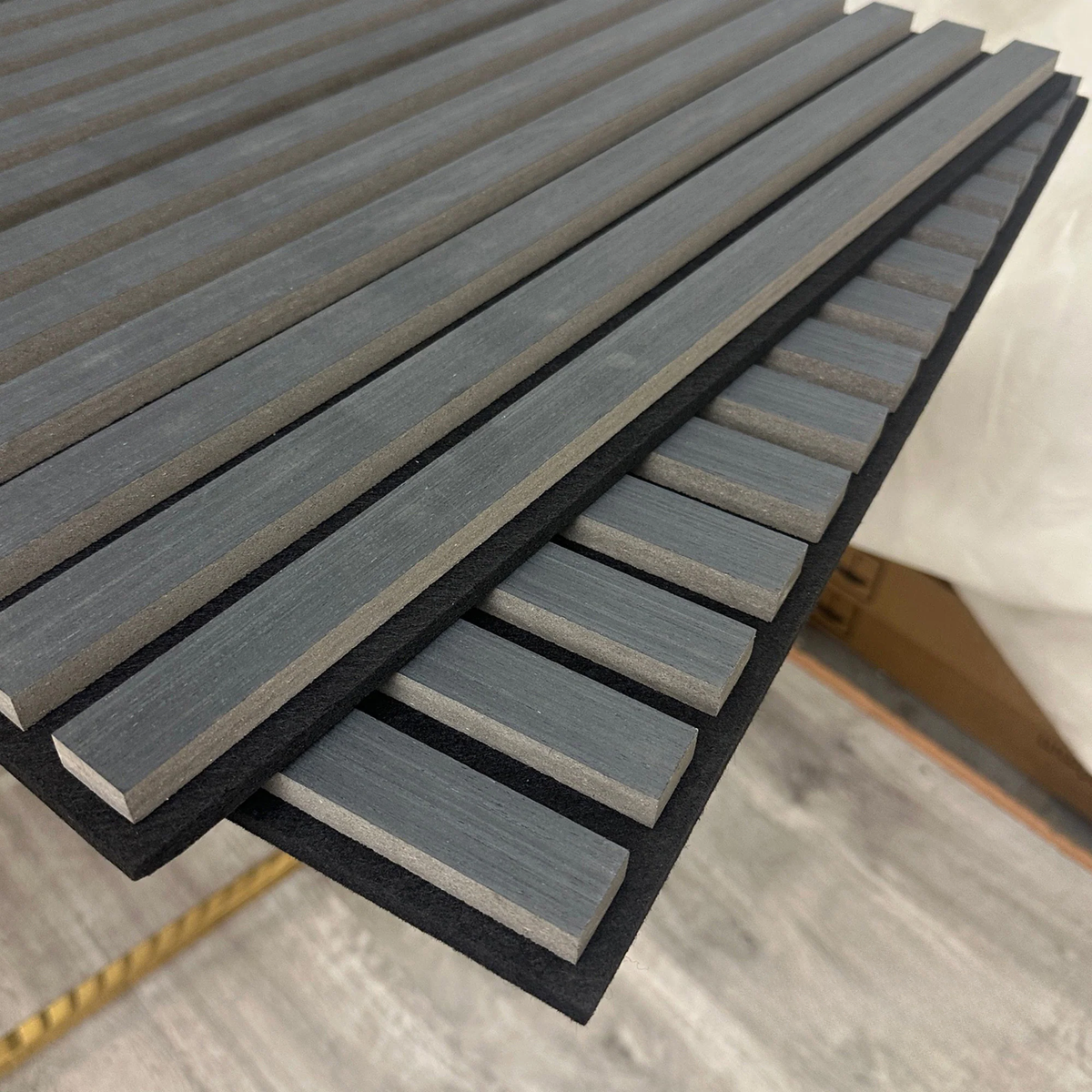 Black Oak Acoustic Square Wall Panels 60cm x 60cm (Set of 4)