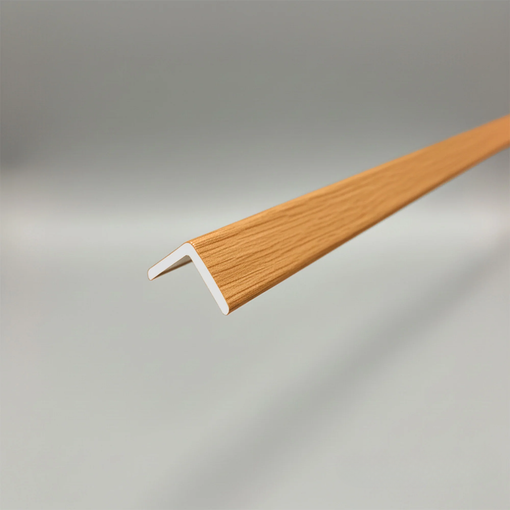 WPC Full Wall Set: 3D Wave & Flat Panels + 4 End Trims - Light Oak