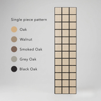 Panelux™ Lite Herringbone Acoustic Wall Panels - 120x30cm (Set of 4) | Self Adhesive, 5 Colours