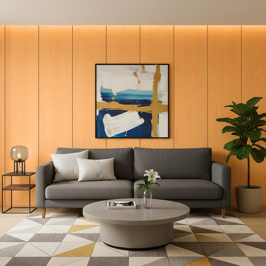 WPC FLAT Decorative Wall Panels 236×40cm (SET of 5) - Light Oak