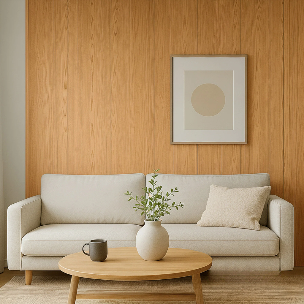 WPC FLAT Decorative Wall Panels 236×40cm (SET of 5) - Light Oak