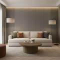 WPC Full Wall Set: 3D Wave & Flat Panels + 4 End Trims - Ash Grey