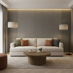 WPC Full Wall Set: 3D Wave & Flat Panels + 4 End Trims - Ash Grey