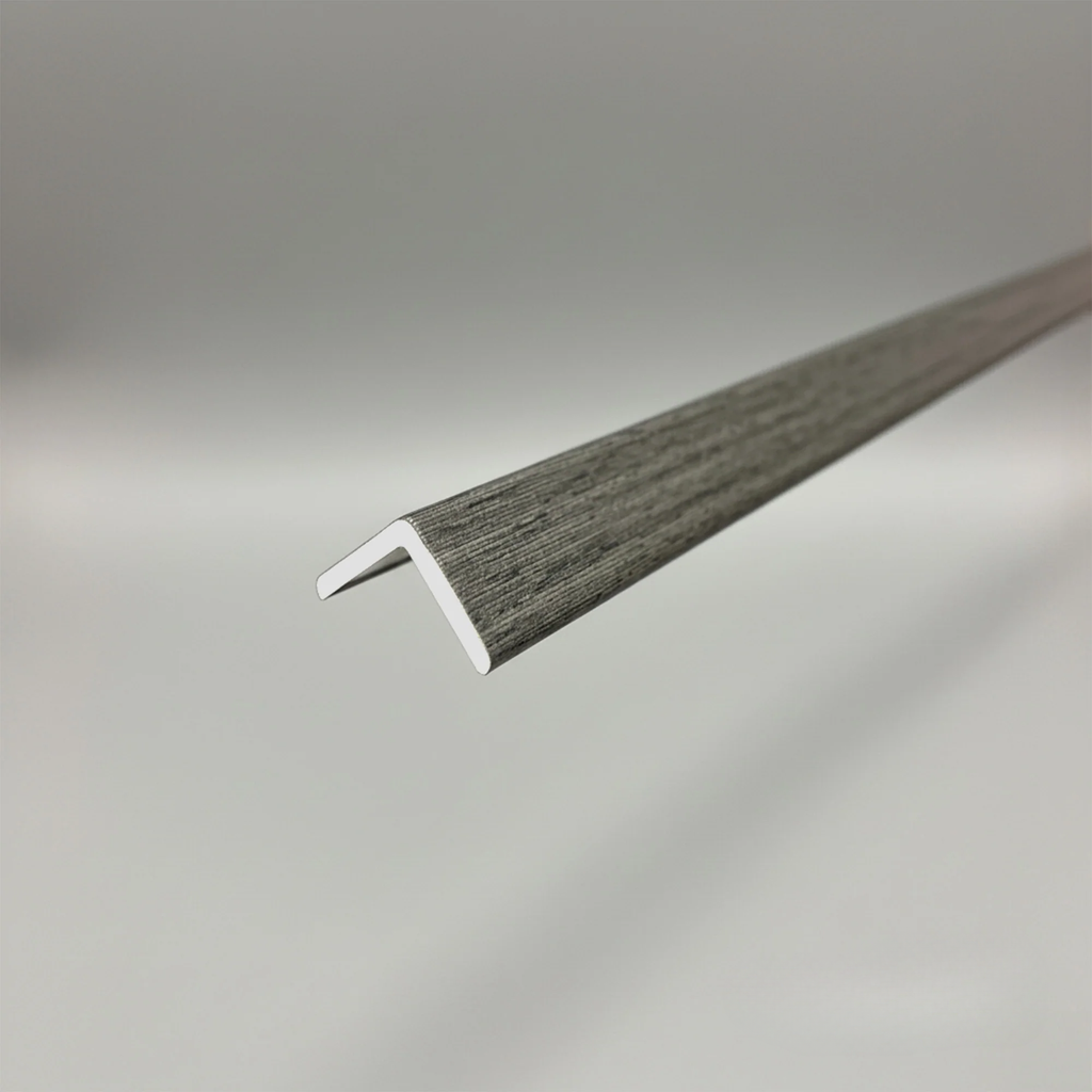 WPC Full Wall Set: 3D Wave & Flat Panels + 4 End Trims - Ash Grey
