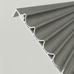 WPC Full Wall Set: 3D Wave & Flat Panels + 4 End Trims - Ash Grey