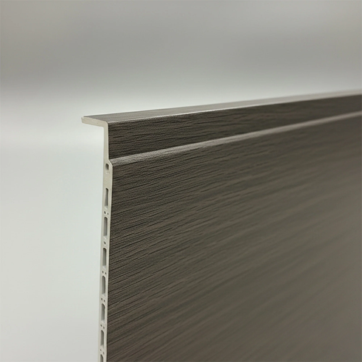 WPC FLAT Decorative Wall Panels 236×40cm (SET of 5) - Ash Grey