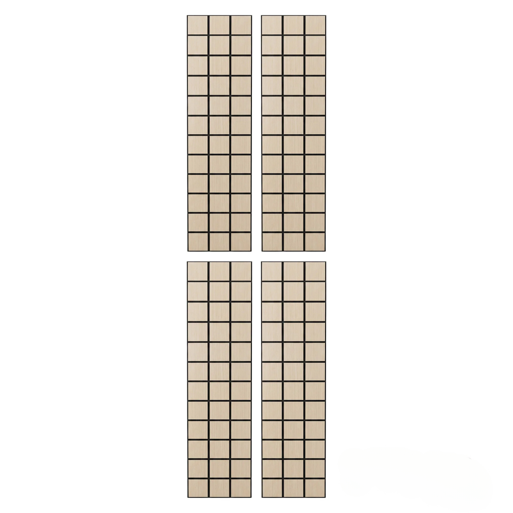 Panelux™ Lite Herringbone Acoustic Wall Panels - 120x30cm (Set of 4) | Self Adhesive, 5 Colours
