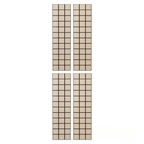 Panelux™ Lite Herringbone Acoustic Wall Panels - 120x30cm (Set of 4) | Self Adhesive, 5 Colours