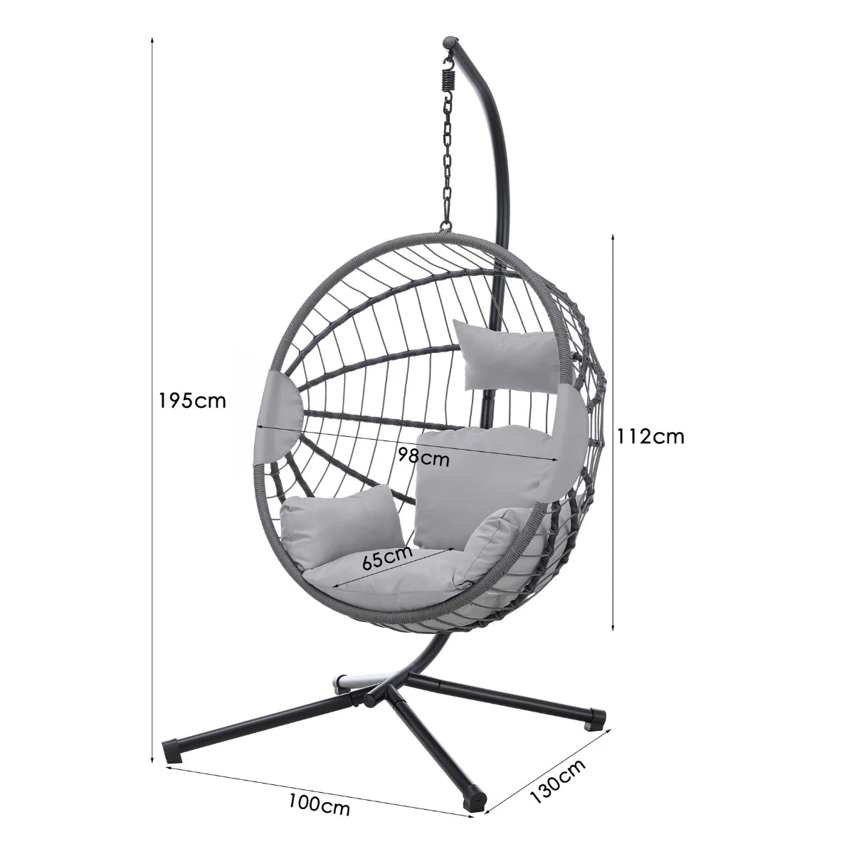 Hanging Egg Chair with Stand – Outdoor Garden Egg Chair UK