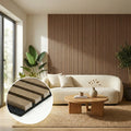 Panelux™ Pro 3-Sided Wood Veneer Walnut Wall Panels - 240cm x 32cm (Set Of 2)