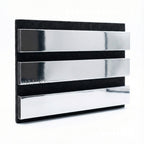 Panelux™ Pro Chrome Colour Acoustic Wood Wall Panels | 3-Sided Wrap 240cm x 32cm (Set of 2)