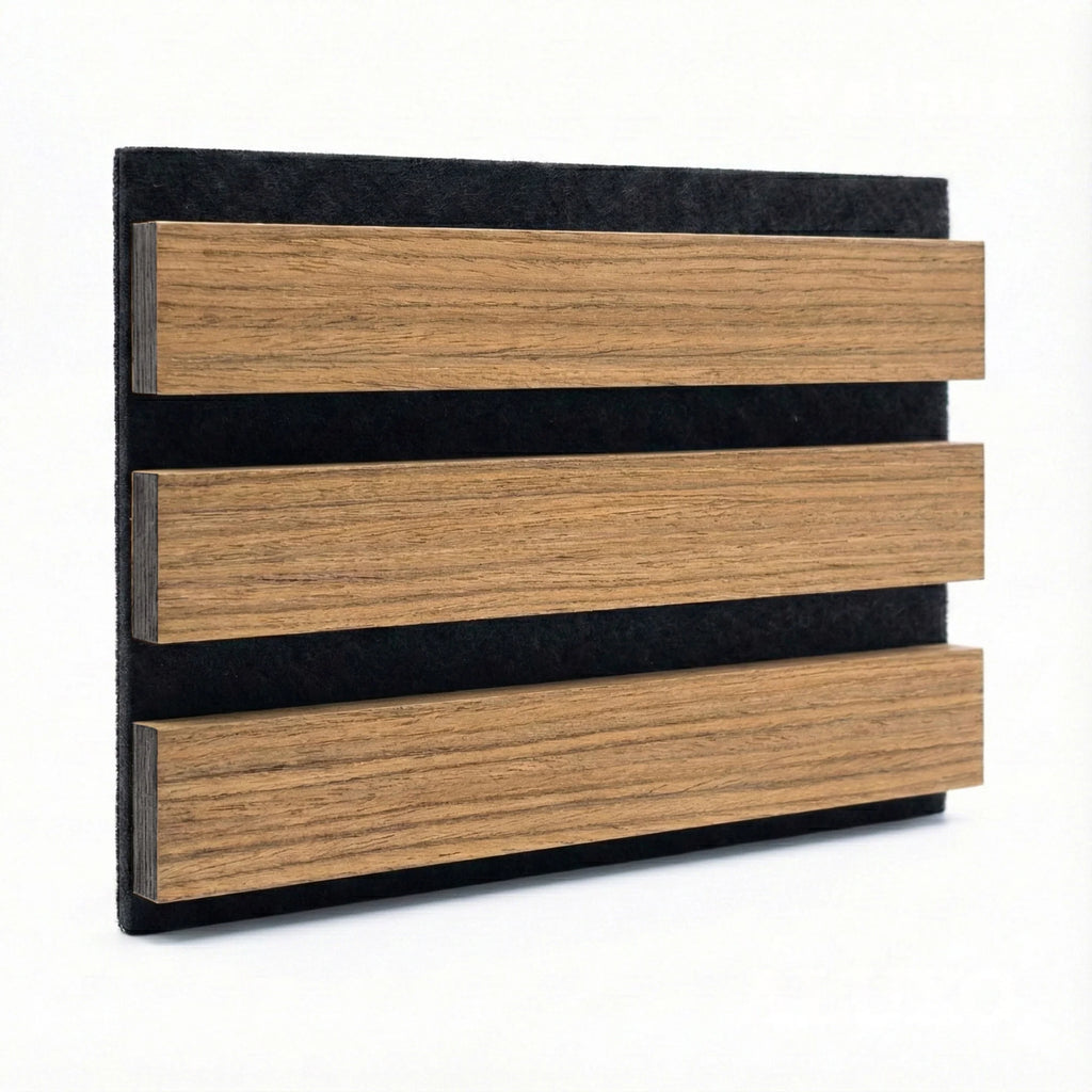 Panelux™ Pro 3-Sided Wood Veneer Walnut Wall Panels - 240cm x 32cm (Set Of 2)