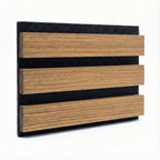 Panelux™ Pro 3-Sided Wood Veneer Walnut Wall Panels - 240cm x 32cm (Set Of 2)