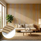 Panelux™ Pro Wide 3-Sided Wood Veneer Walnut Wall Panels - 240cm x 30cm (Set Of 2)