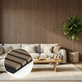 Panelux™ Pro 3-Sided Wood Veneer Smoked Oak Wall Panels - 240cm x 32cm (Set Of 2)
