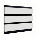 Panelux™ Pro Wide Grey Coloured Wall Panel | 3-Sided Wrap Design 240cm x 30cm (Set of 2)