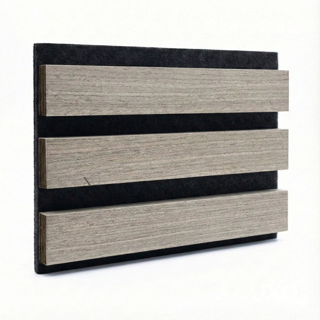 Panelux™ Pro 3-Sided Wood Veneer Grey Oak Wall Panels - 240cm x 32cm (Set Of 2)