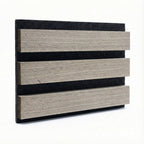 Panelux™ Pro 3-Sided Wood Veneer Grey Oak Wall Panels - 240cm x 32cm (Set Of 2)